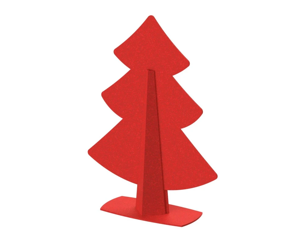 Перегородка фигурная "Елка" 120х40х190 Forest Office Алый коралл